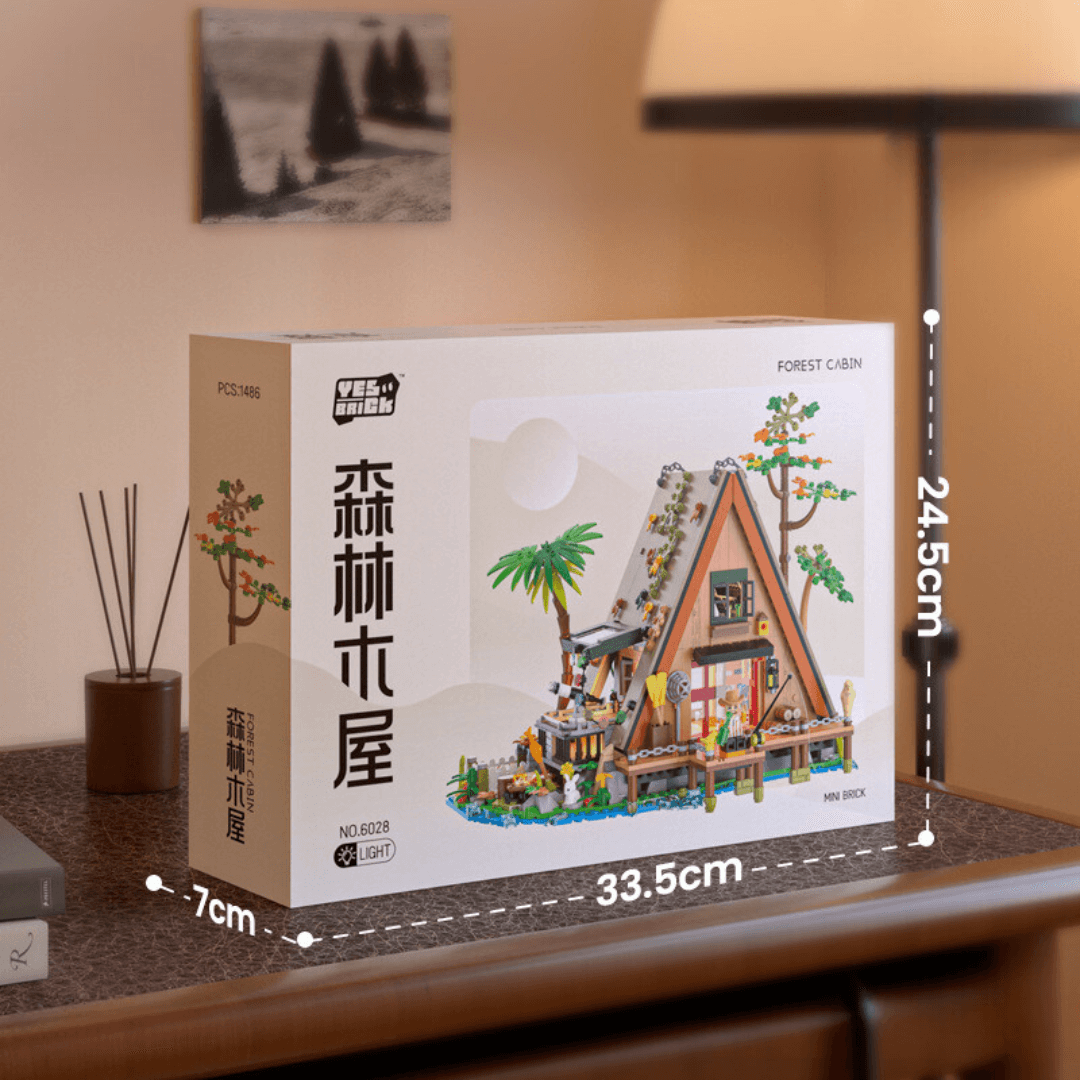 Mini Brick Hunter Forest Cabin 1486PCS | SakiBricks