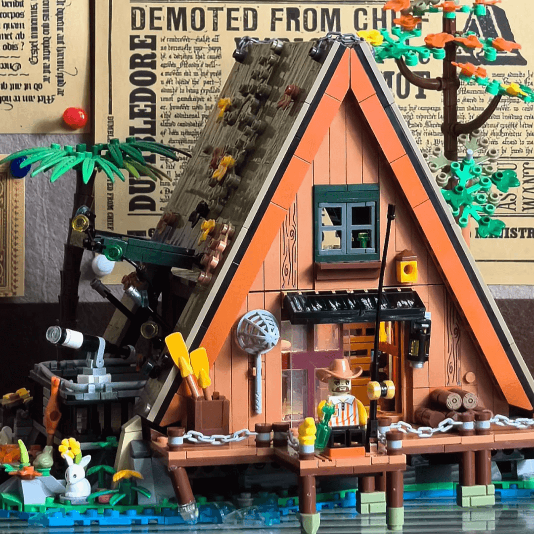 Mini Brick Hunter Forest Cabin 1486PCS | SakiBricks